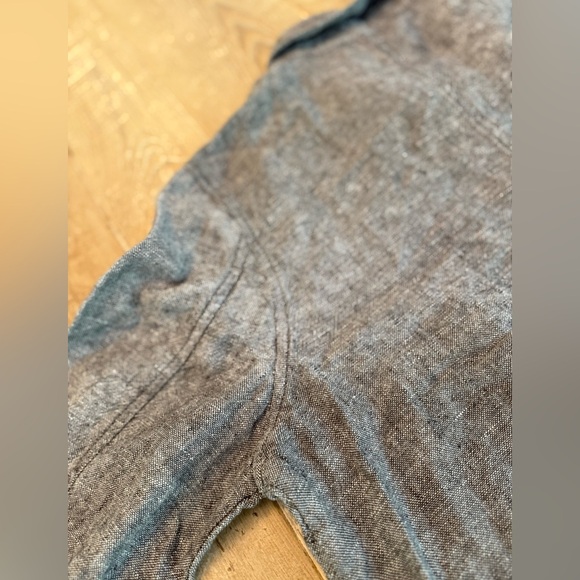 Coldwater Creek Gray Linen Blazer L - Picture 8 of 10